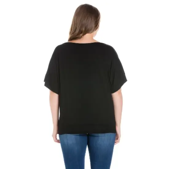 24seven Comfort Apparel Women's Plus Short Sleeve Top image {2}
