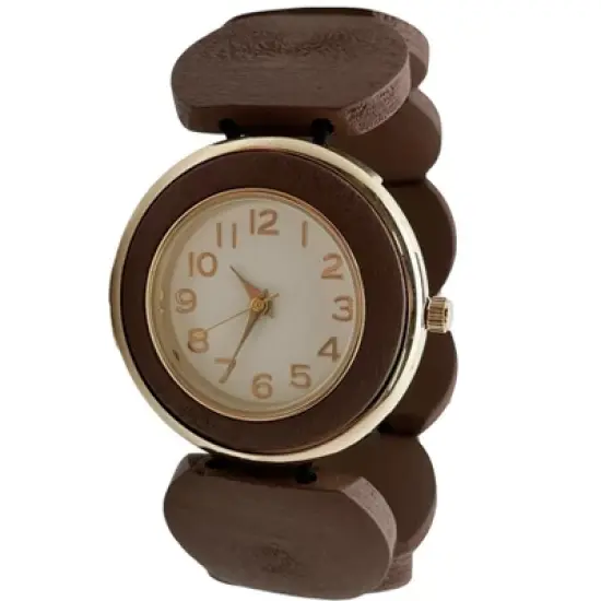 Olivia Pratt Stretch Wooden Watch image {10}