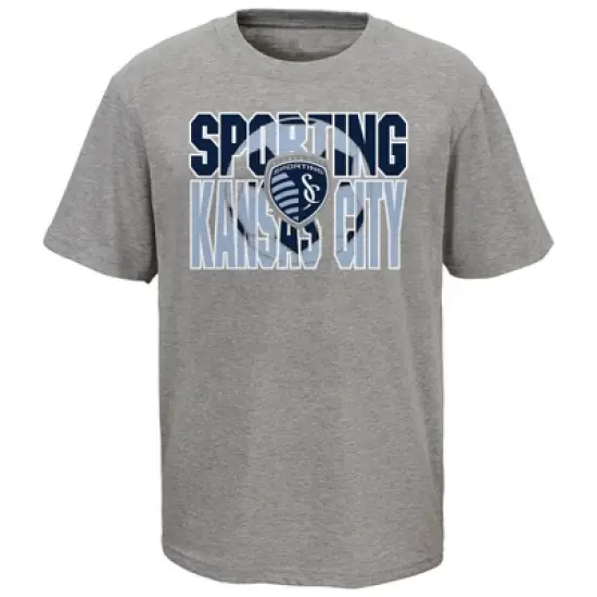 MLS Sporting Lansas City Boys' Gray Poly T-Shirt image {1}
