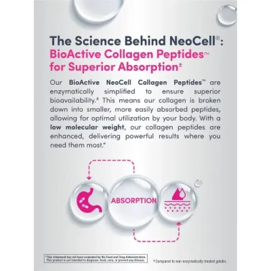 NeoCell Super Collagen Peptides Powder | Collagen Type 1 and 3 | Unflavored | 14.1 Ounces image {7}