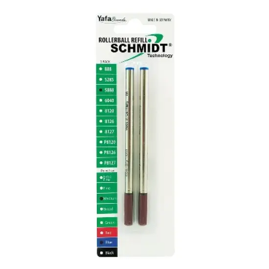 Schmidt Ink Schmidt 888 Safety Ceramic Rollerball Metal Tube Refill Fits Universal Pens Medium Blue image {5}