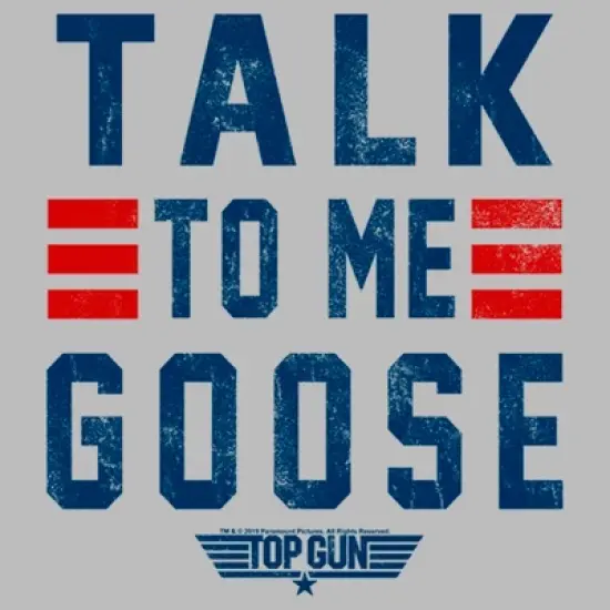 Men's Top Gun Talk to Me Goose Quote T-Shirt image {1}