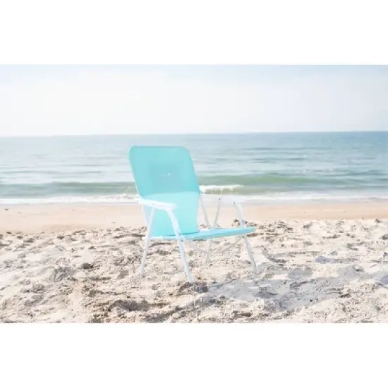 Caribbean Joe Folding Outdoor Portable Beach Chair - Mint image {2}