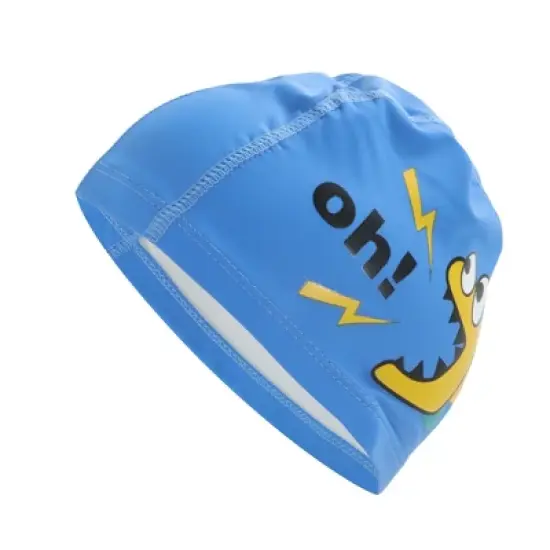 Unique Bargains Kid's Knitted PU Letter Swim Cap 1 Pc image {5}