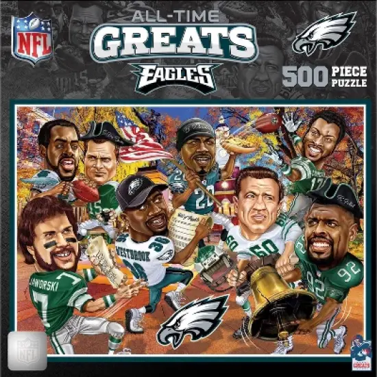 NFL Philadelphia Eagles All Time Greats 500pc Puzzle Game image {3}