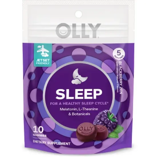 OLLY 3mg Melatonin Sleep Gummies - Blackberry Zen image {8}