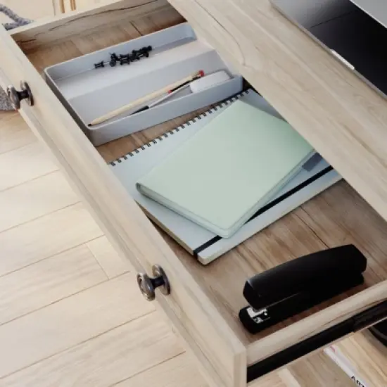 Hammond Storage Credenza Chalk Oak - Sauder image {4}