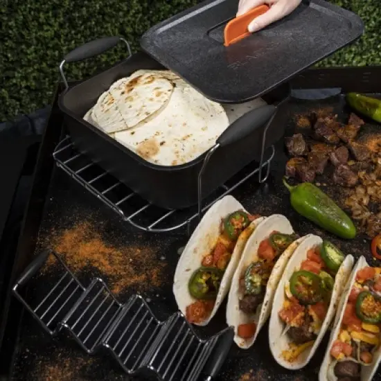 Blackstone 5pc Taco Kit Grill Cookware Set Orange image {5}