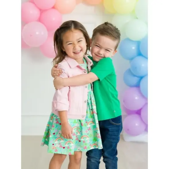 RuggedButts Toddler Boys Short Sleeve Knit Henley image {3}