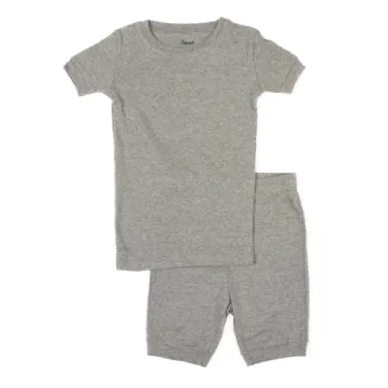 Leveret Kids Two Piece Cotton Solid Short Pajamas image {24}