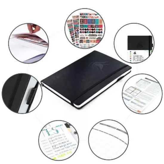 Undated Budget Planner 5.5"x8.32" Black - Clever Fox image {1}