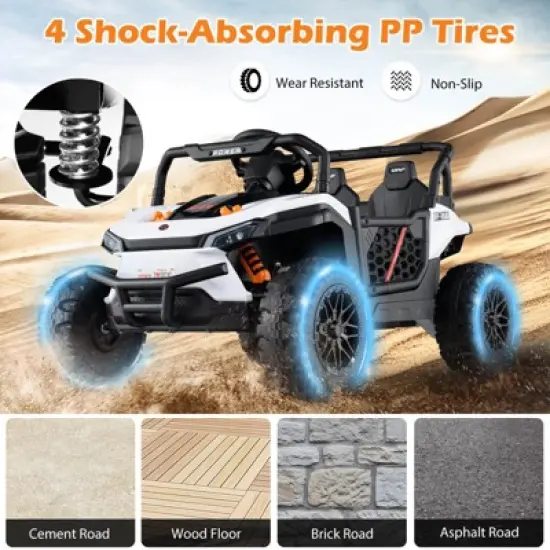 Infans 12V Kids Ride on Truck w/Parental Remote 3 Speeds & Reverse Forward Function image {6}