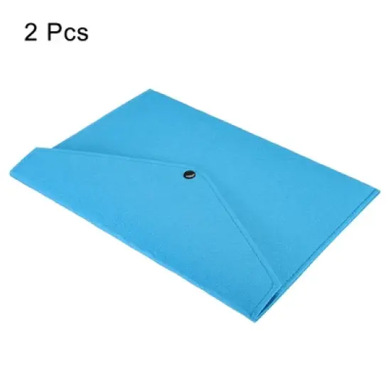 Unique Bargains Felt A4 Envelope Document Storage Pouch Organizer 2 Pcs image {2}