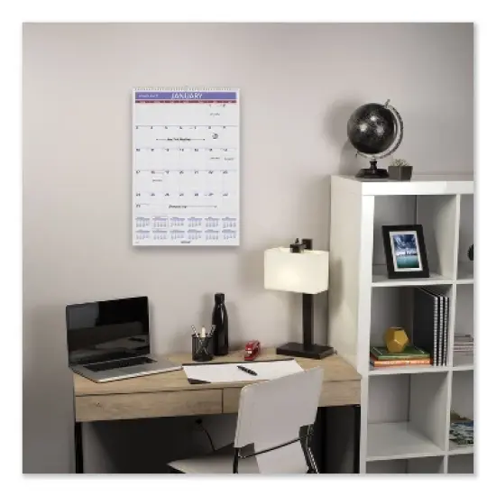 Erasable Wall Calendar, 15.5 x 22.75, White Sheets, 12-Month (Jan to Dec): 2026 image {2}