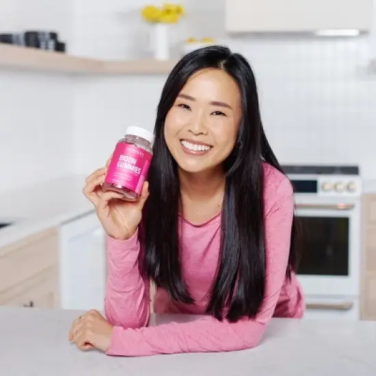 Biotin Gummies, Hair, Skin & Nail Supplement, Strawberry Flavor, Havasu Nutrition, 90ct image {2}