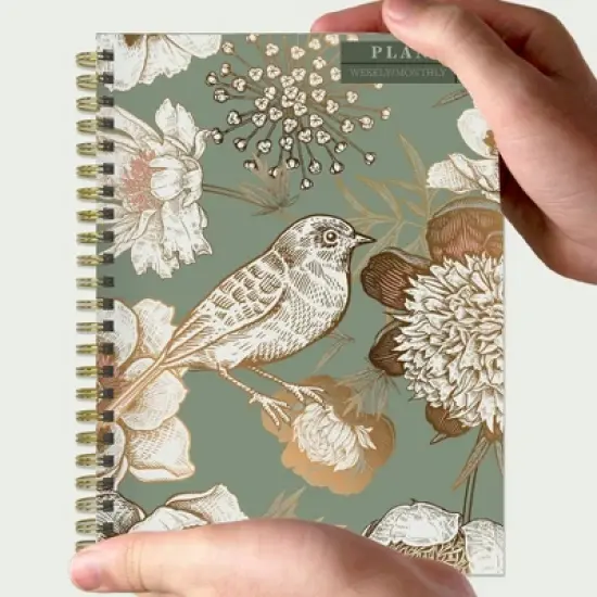 TF Publishing 2024 Weekly/Monthly Planner 8"x6.5" Birds & Floral image {7}