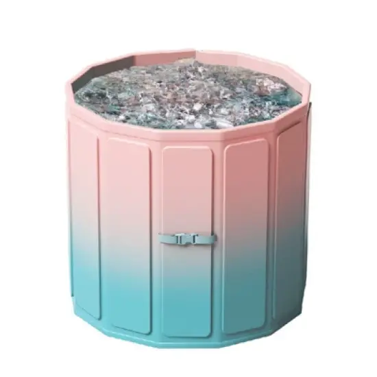 WARMOUNTS 77 Gallon Foldable Cold Plunge Tub with 5-Layer Insulation for Hot & Cold Therapy image {7}