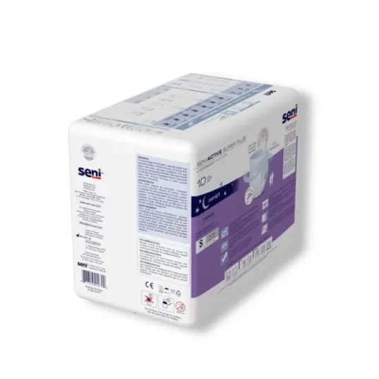 Seni Active Super Plus Disposable Underwear Pull On with Tear Away Seams Small, S-SM10-AP1, Heavy image {3}