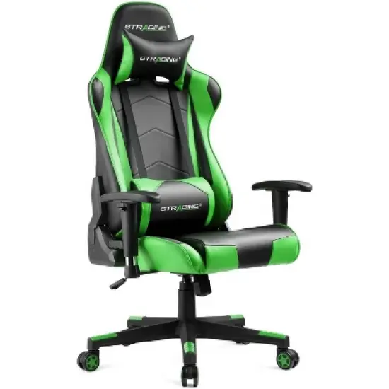 Gaming Office Chair PU Leather with Adjustable Headrest and Lumbar Pillow - GTRACING image {10}