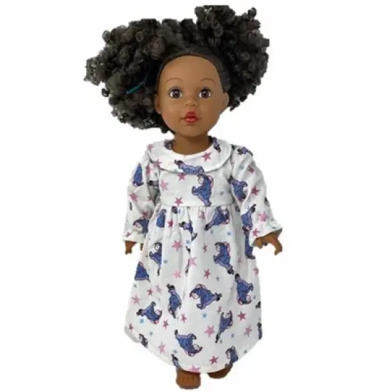 Doll Clothes Superstore Matching Girl And Doll Size 6 Flannel Nightgown image {2}
