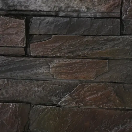 GDFStudio Arlana Outdoor 40,000 BTU Lightweight Concrete Square Fire Pit, Natural Stone image {5}