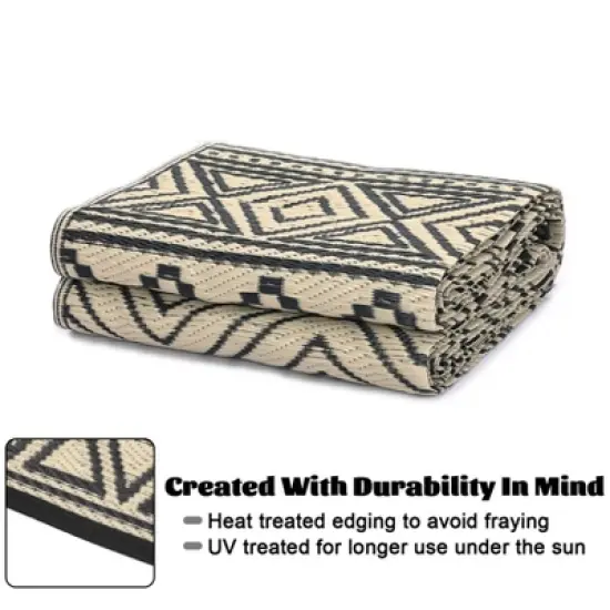 Outdoor Rugs Waterproof Plastic Straw Rug for Patio image {6}