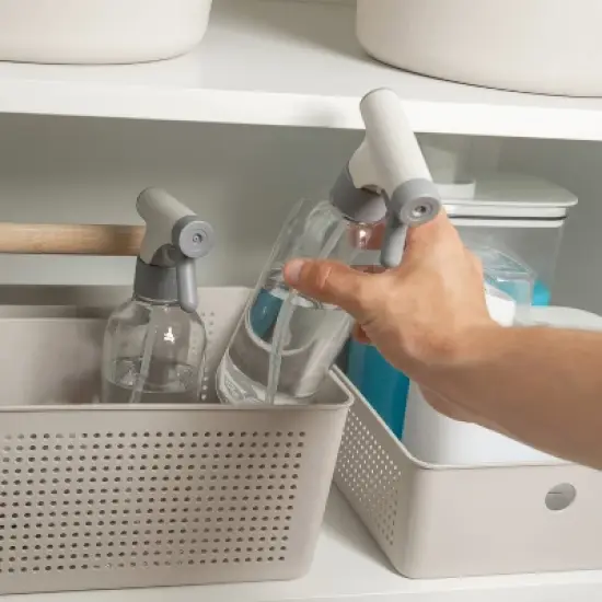 OU Reusable Cleaning Spray Bottle - 16 oz, Adjustable Nozzle & Safety Lock, Multipurpose for Cleaning, Plant Care & Hair image {7}