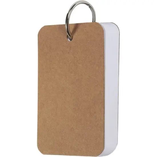 Infinite Curiosity 8 Pack Blank Flash Cards with Rings for Studying with 50 Sheets Each, 250gsm Index Notecards, 2.2 x 3.5 In image {6}