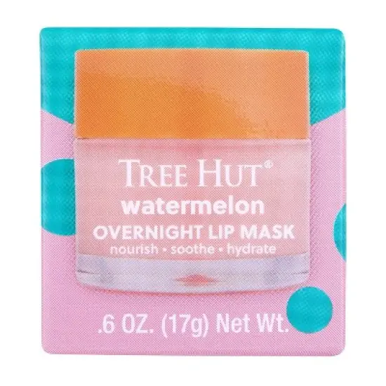 Tree Hut Watermelon Overnight Lip Mask - 0.6oz image {9}