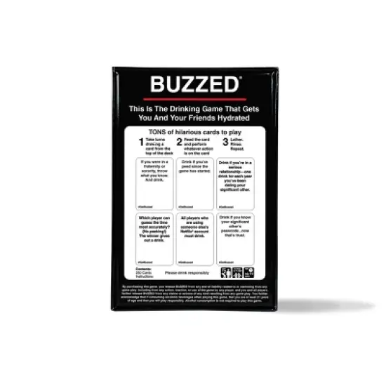 Buzzed: Hydration Edition Card Game image {2}