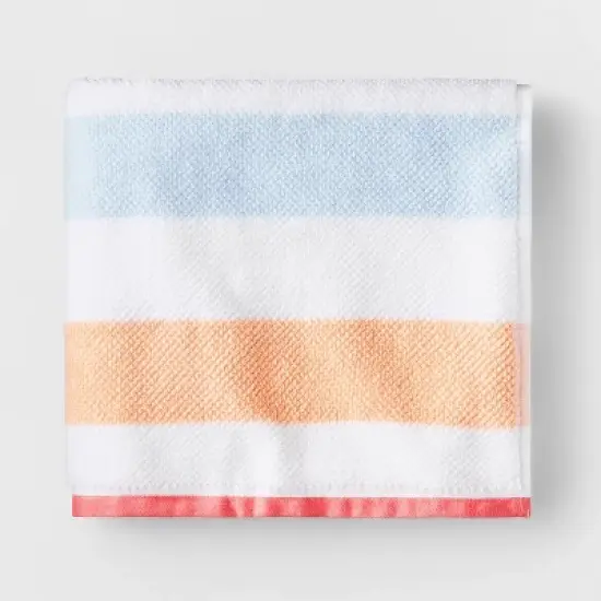 Striped Kids&rsquo; Towel with SILVADUR&trade; Antimicrobial Technology - Pillowfort&trade; image {4}