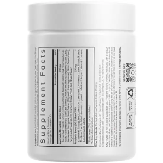 Codeage Women's SBO Probiotic 50 Billion CFU + Whole Food Prebiotics Supplement - 60ct image {1}