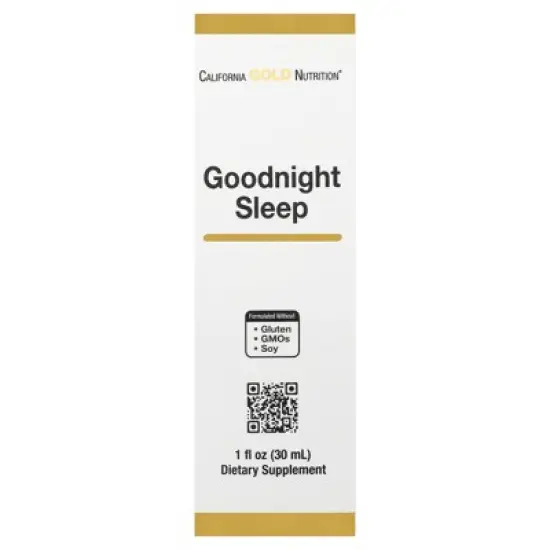 California Gold Nutrition Goodnight Sleep with Fresh Milky Oat Seed, St. John's Wort, Skullcap, and Passion Flower Herbs, 1 fl oz (30 ml) image {5}