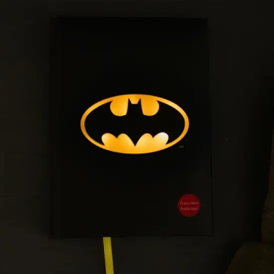 SD Toys DC Comics Batman Logo Light-Up Hardcover Notebook image {1}