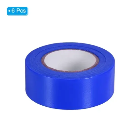 Unique Bargains PVC Non-Adhesive Flagging Tape for Tree Survey Boundaries 6 Pcs image {2}