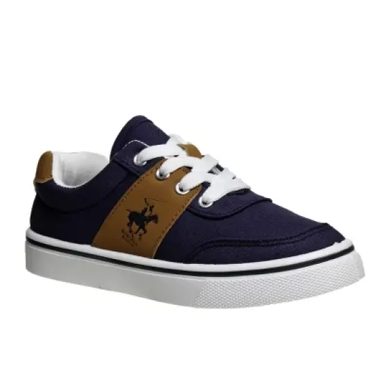 Beverly Hills Polo Club Boys Casual Slip-on Canvas Sneakers Shoes (Little Kids/Big Kids) image {8}