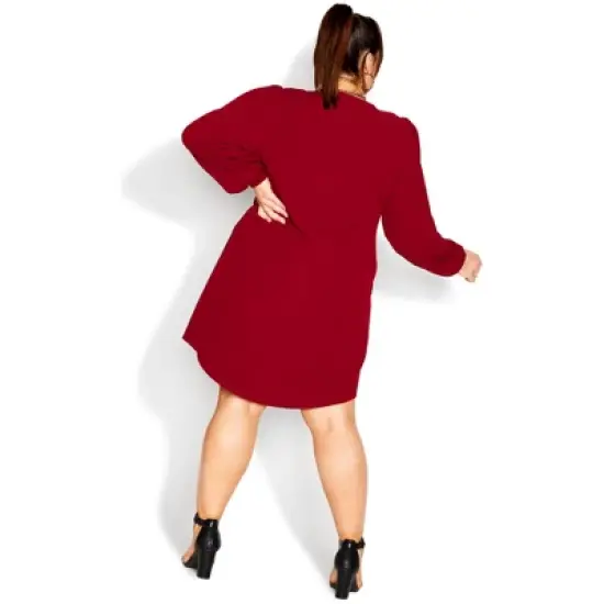 Women's Plus Size  Quiero Dress - red | CITY CHIC image {1}