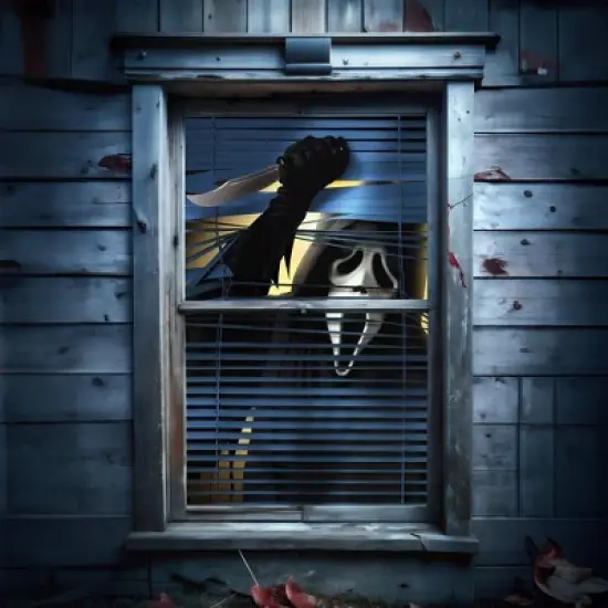 Funworld Ghost Face Window Creeper Halloween Decor image {2}