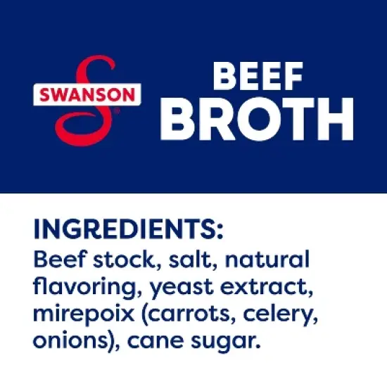 Swanson 100% Natural Gluten Free Beef Broth - 32oz image {3}