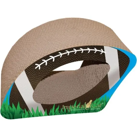 Imperial Cat Scratch 'n Shapes Football (2-in-1) Scratcher image {1}