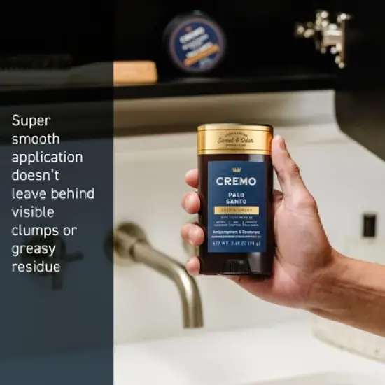Cremo Solid Antiperspirant Palo Santo - 2.65oz image {5}