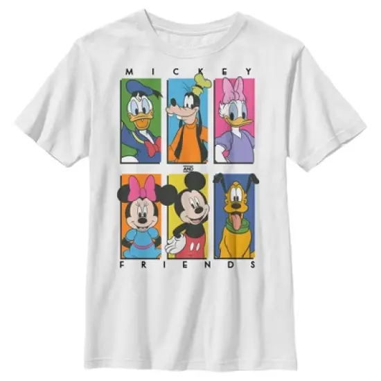 Boy's Mickey & Friends Colorful Character Panels T-Shirt image {3}