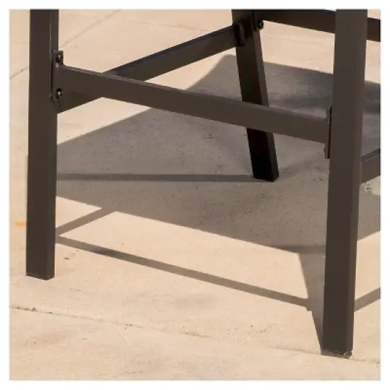 Riga Set Of 2 Bar Stool - Brown - Christopher Knight Home image {2}