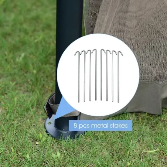 Tangkula 11.5FT Patio Gazebo Canopy Tent Wedding Party Shelter Awning Mosquito Netting image {5}