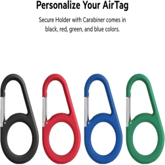 Belkin Apple AirTag Secure Holder with Carabiner Green MSC008btGN image {6}