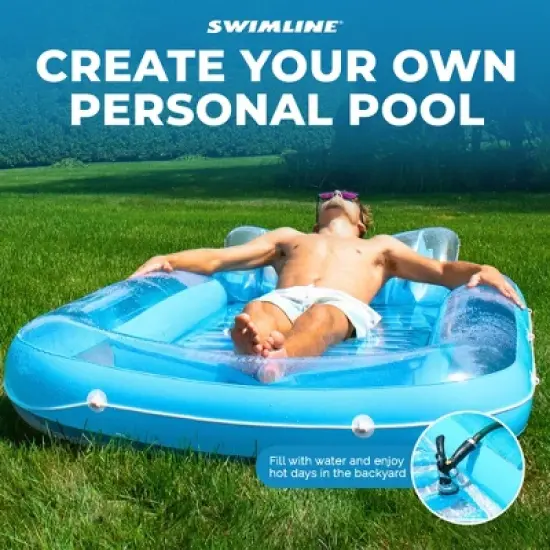 Swimline Luxe Edition Inflatable Suntan Tub Floating Pool Lounger image {2}