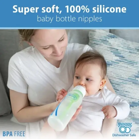 Dr. Brown's Level 2 Narrow Baby Bottle Silicone Nipple - Medium Flow - 2pk - 3m+ image {7}