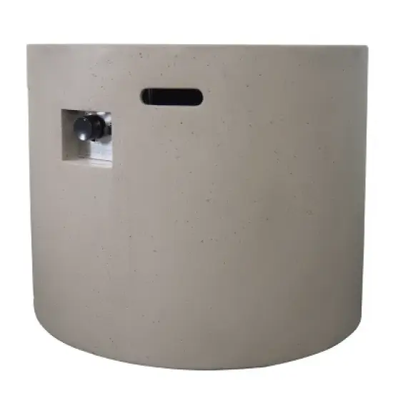31 Inch Round Outdoor Fire Pit with 40,000 BTU and Hand Crafted Concrete Design image {9}