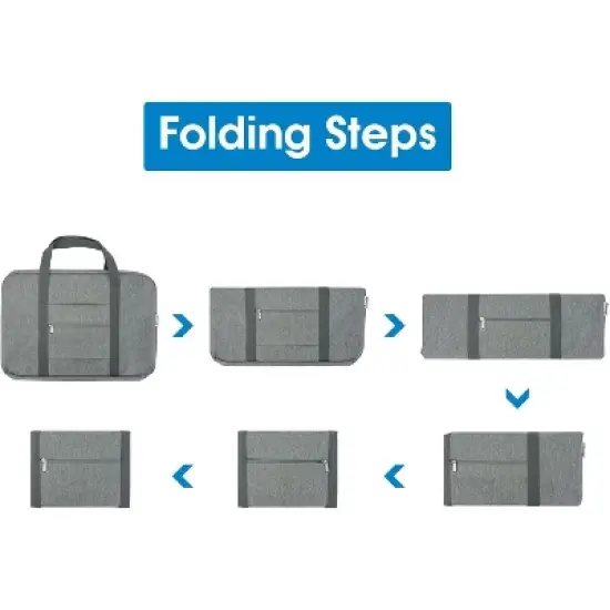 Narwey Foldable Carry on Luggage 22x14x9 Airline Approved Duffle Bag for Travel Packable Duffel Bag image {3}