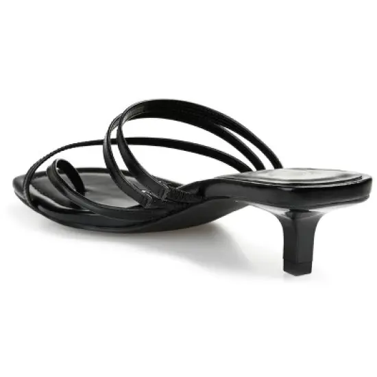 Journee Collection Womens Lettie Tru Comfort Foam Open Toe Kitten Heel Pumps image {6}